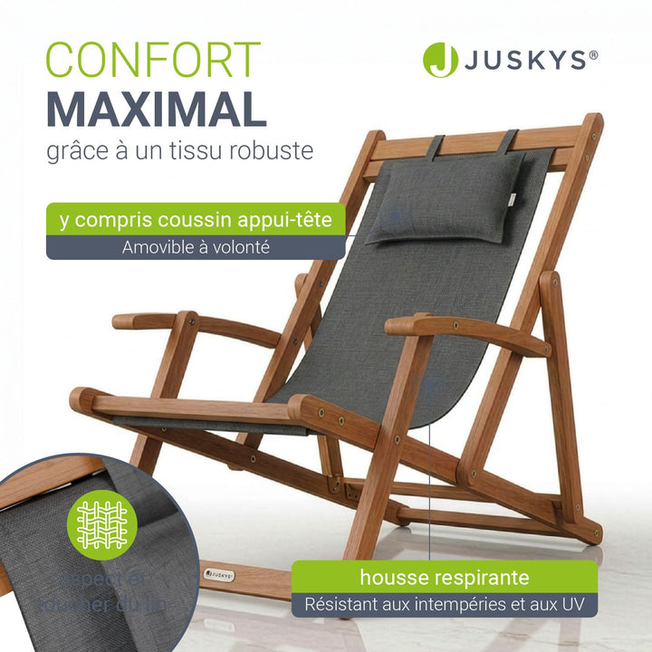 Chaise longue pliante Tavira