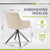 Chaise de salle à manger pivotante en velours Clyde