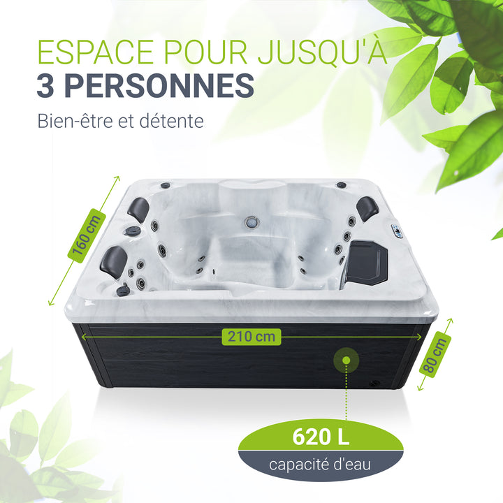 Oasis de bain à remous extérieur