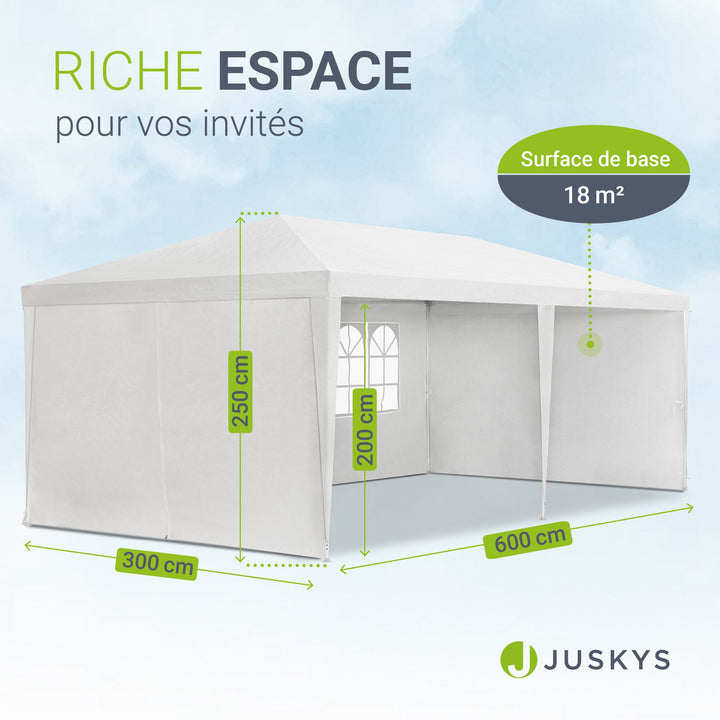 Tente de fête 3x6 m