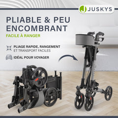 Déambulateur en aluminium Vital avec siège