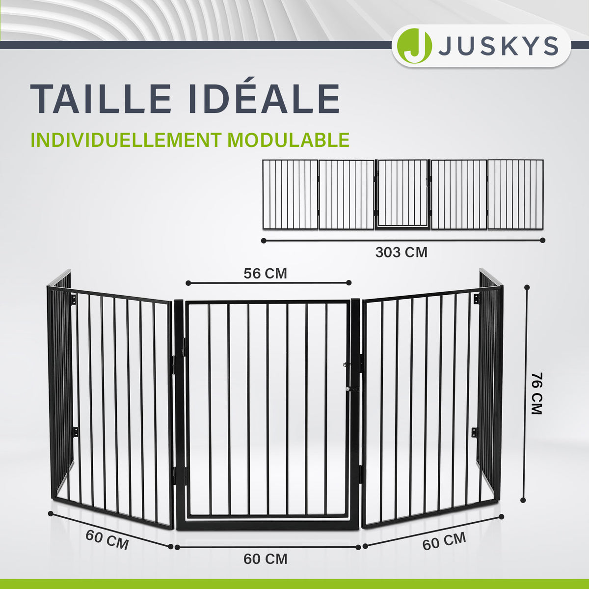 Grille de protection pour cheminée / poêle 300 cm