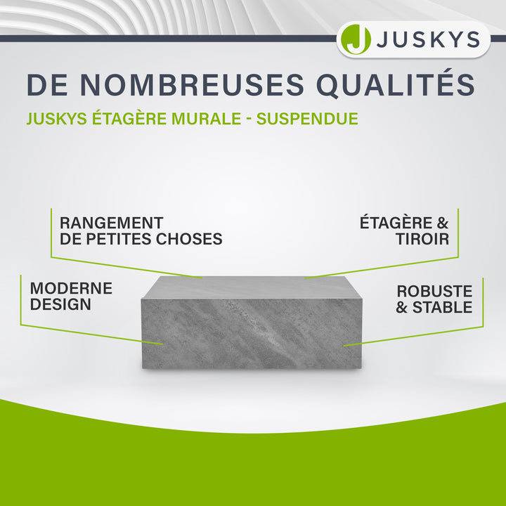 Lot de 2 tables de nuit suspendues