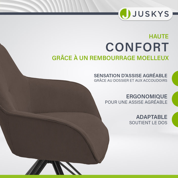 Chaise pivotante Clyde avec cordon