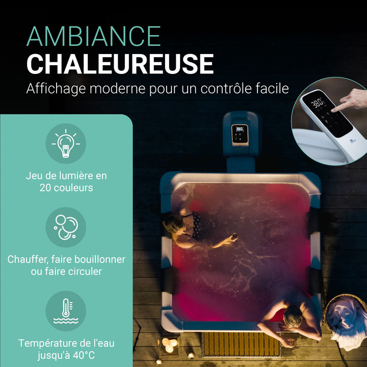 Bain à remous Oslo avec éclairage LED