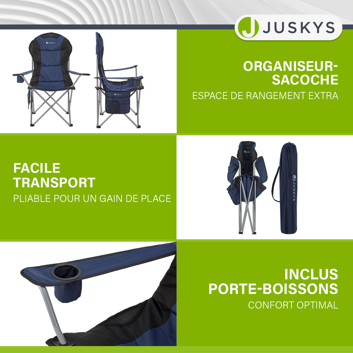 Chaise de camping Lido