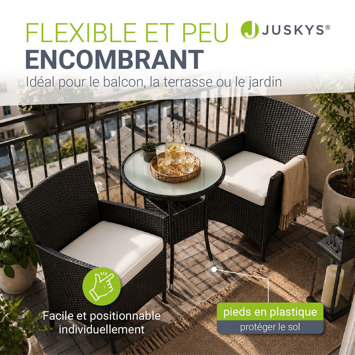 Ensemble de balcon en polyrotin Bayamo