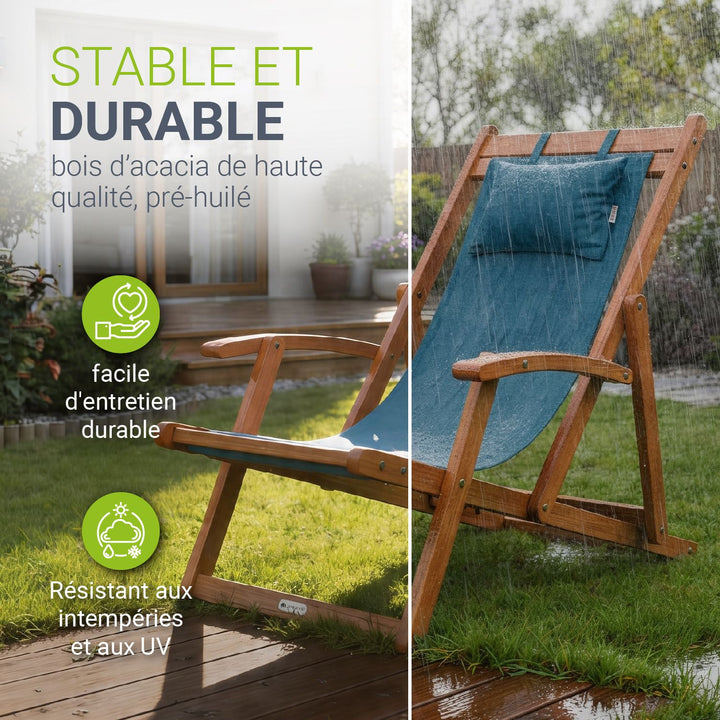 Chaise longue pliante Tavira