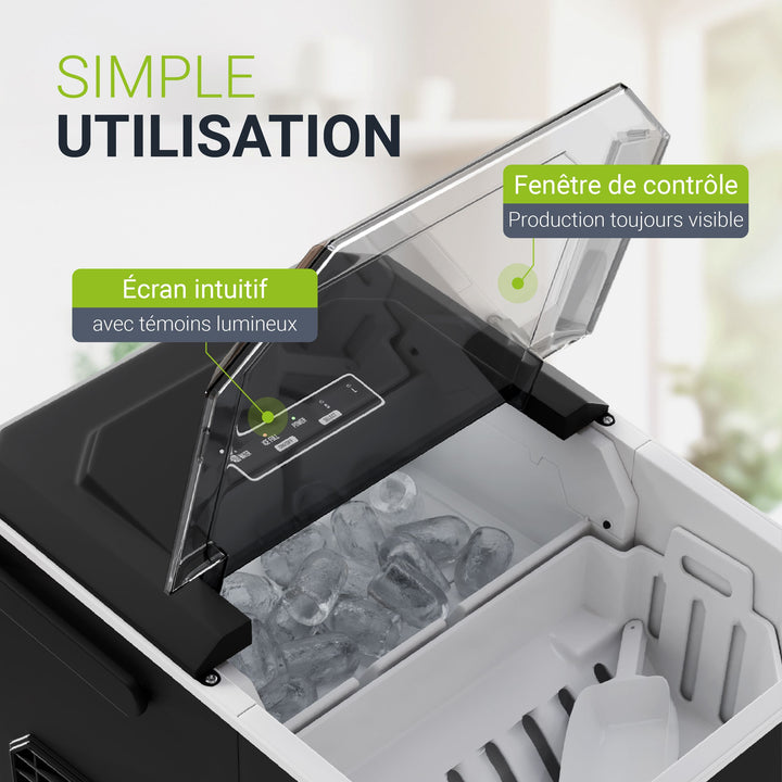 Machine à glaçons avec système autonettoyant IceOracle