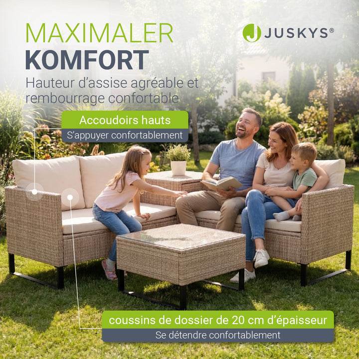 Salon de jardin pour 4 personnes Santorin