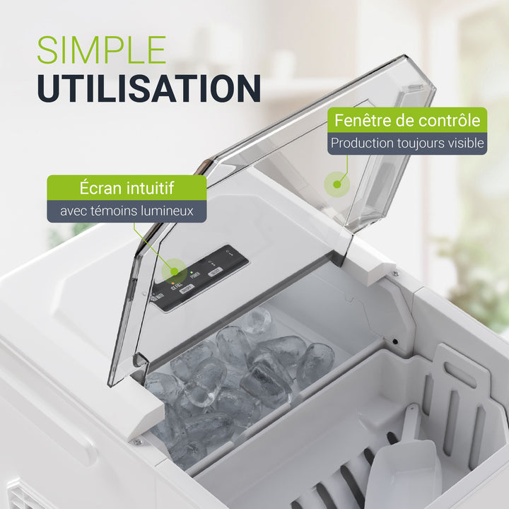 Machine à glaçons avec système autonettoyant IceOracle
