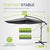 Parasol déporté à LED Brésil