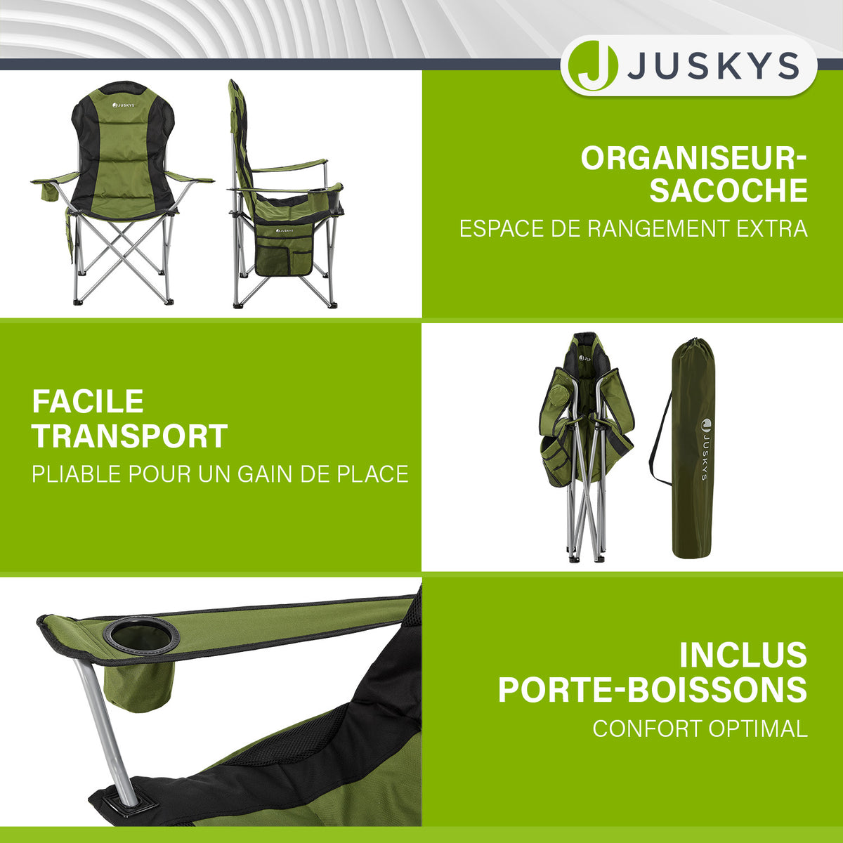 Chaise de camping Lido