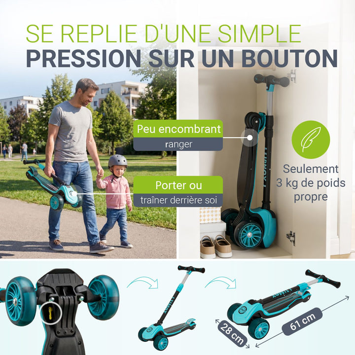 Trottinettes pour enfants pour des aventures en toute sécurité
