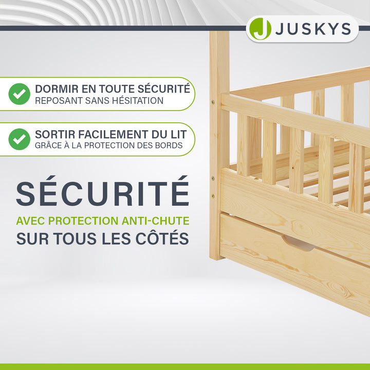 Lit enfant Marli 80 x 160 cm avec sommier