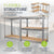 Étagère de rangement Easy lot de 2 160 x 80 x 40 cm