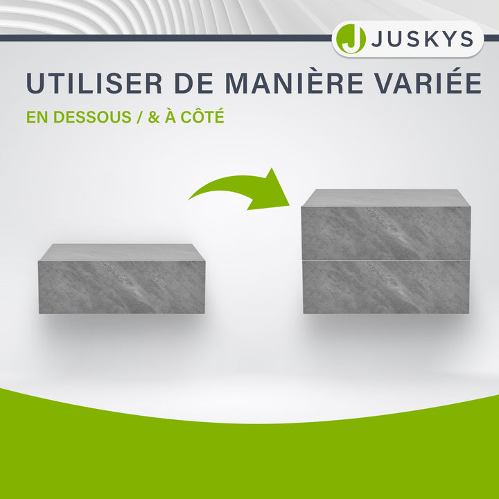 Lot de 2 tables de nuit suspendues