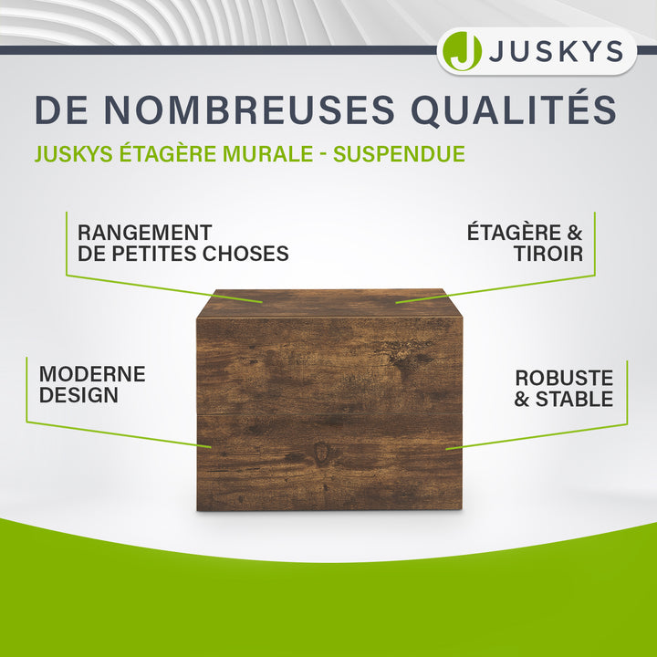 Table de chevet murale suspendue