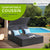 Chaise longue double en polyrotin Syros