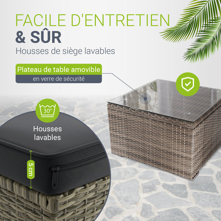 Salon en polyrotin Punta Cana