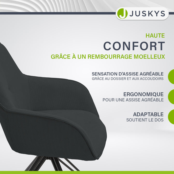Chaise pivotante Clyde avec cordon