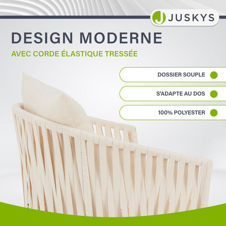 Ensemble de 2 chaises en corde