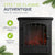 Cheminée électrique 2000W avec effet de flammes