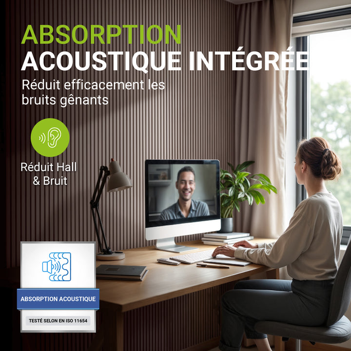 Lot de 4 panneaux muraux acoustiques