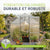 Serre en aluminium avec fondation