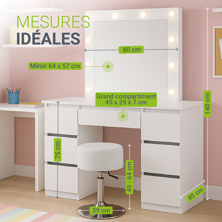 Coiffeuse avec miroir Talea