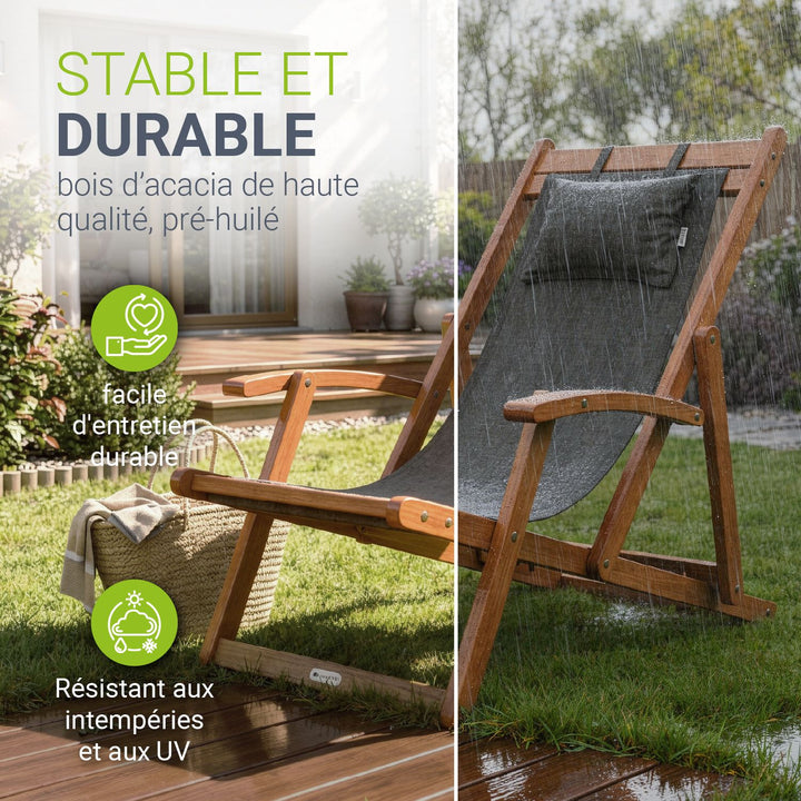 Chaise longue pliante Tavira
