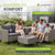 Salon de jardin pour 4 personnes Santorin