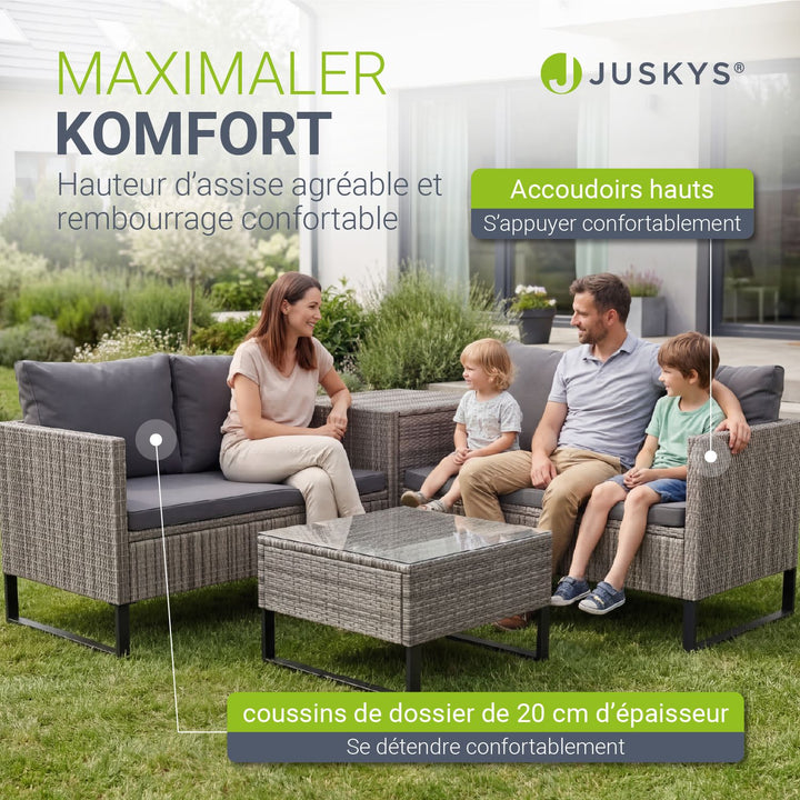Salon de jardin pour 4 personnes Santorin