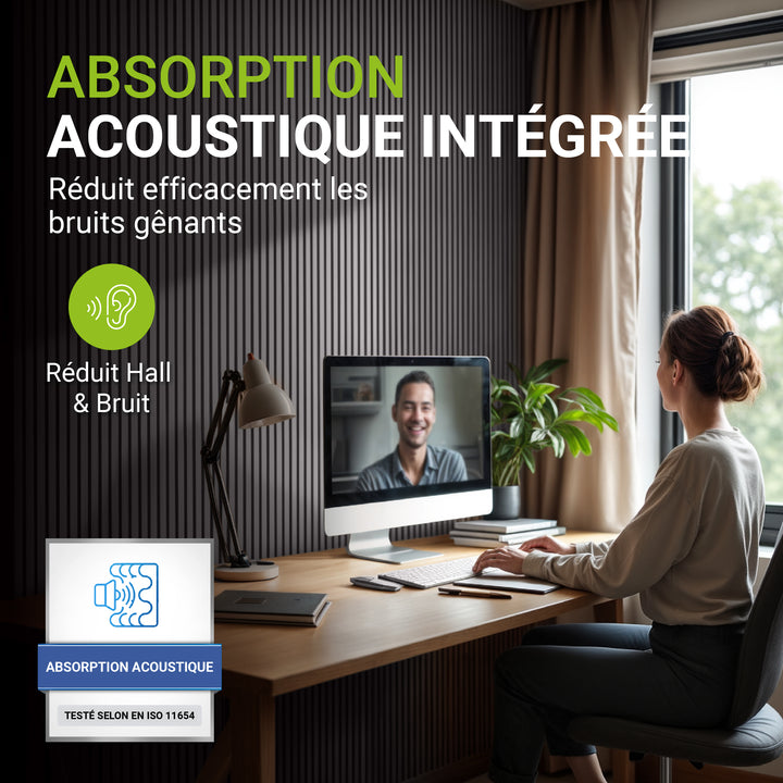 Lot de 4 panneaux muraux acoustiques