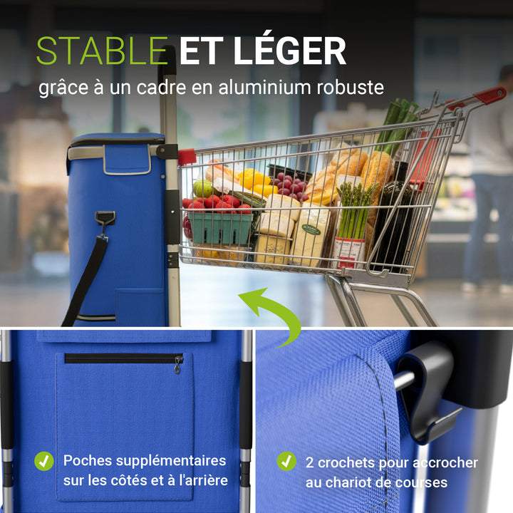 chariot de supermarché monte-escalier