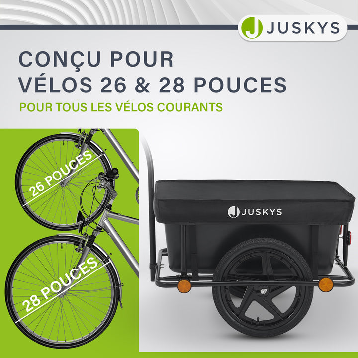Remorque de transport / remorque à vélo 90 litres