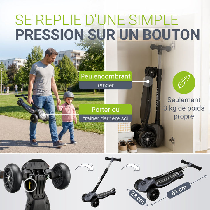 Trottinettes pour enfants pour des aventures en toute sécurité