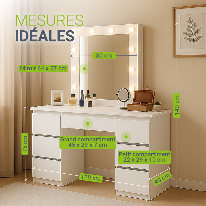 Coiffeuse avec miroir Talea