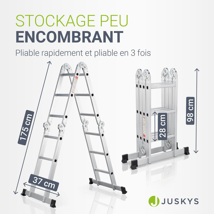 Échelle multifonctionnelle en aluminium