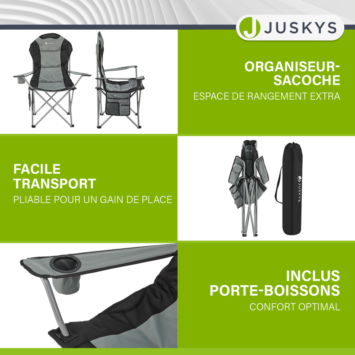 Chaise de camping Lido