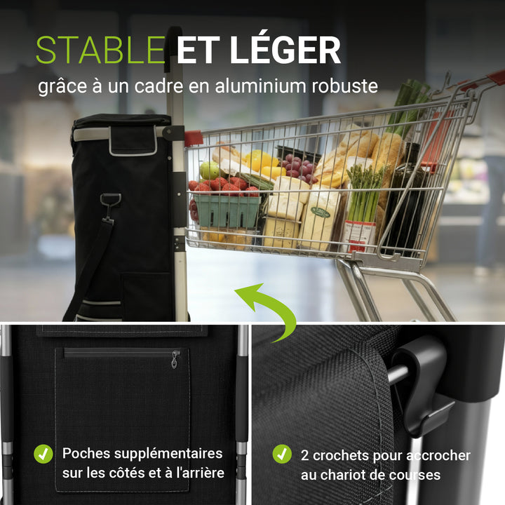 chariot de supermarché monte-escalier