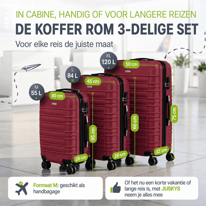 Ensemble de valises rigides Rome