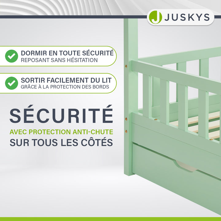 Lit enfant Marli 80 x 160 cm avec sommier