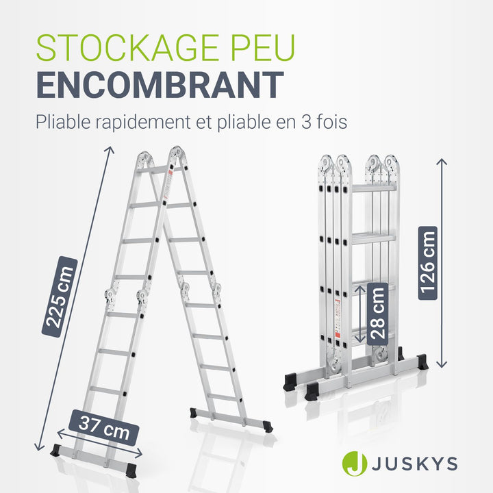 Échelle multifonctionnelle en aluminium