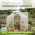 Serre en aluminium avec fondation