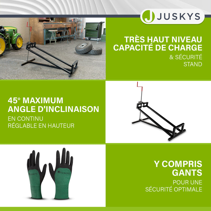Cric pour tracteur à gazon jusqu'à 400 kg