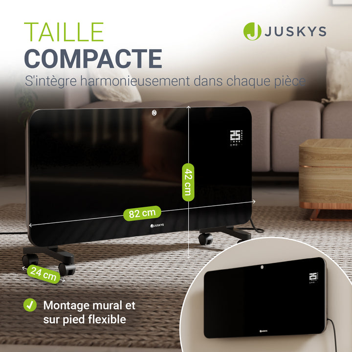 Convecteur en verre jusqu'à 2000 W