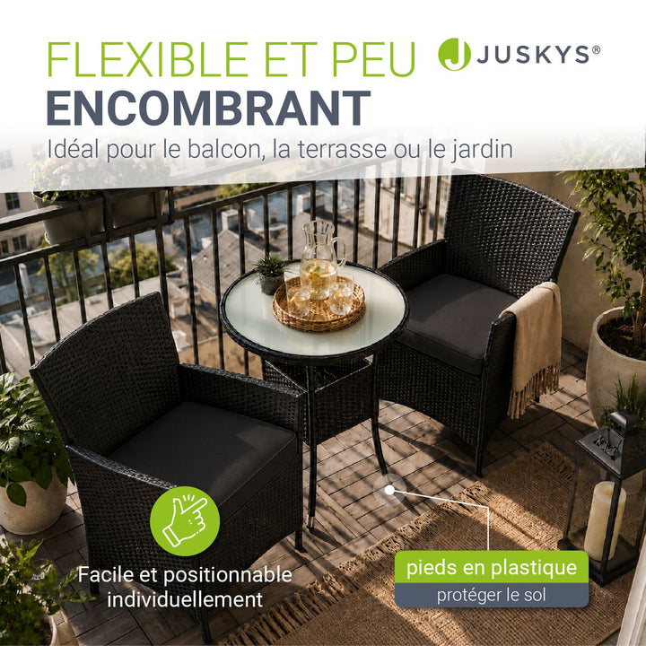 Ensemble de balcon en polyrotin Bayamo