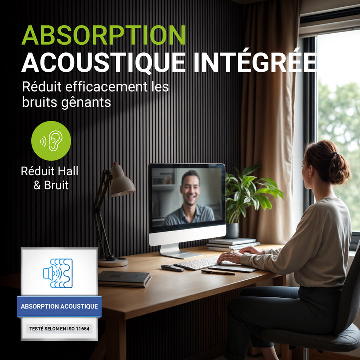 Lot de 4 panneaux muraux acoustiques