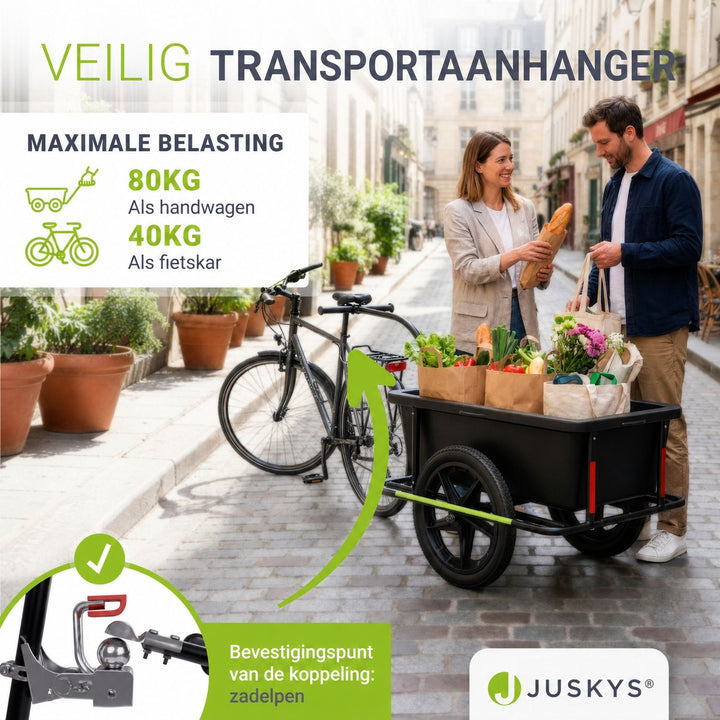 Remorque de transport / remorque à vélo 90 litres